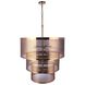 Mesh 12 Light 36 inch Satin Brass Pendant Ceiling Light